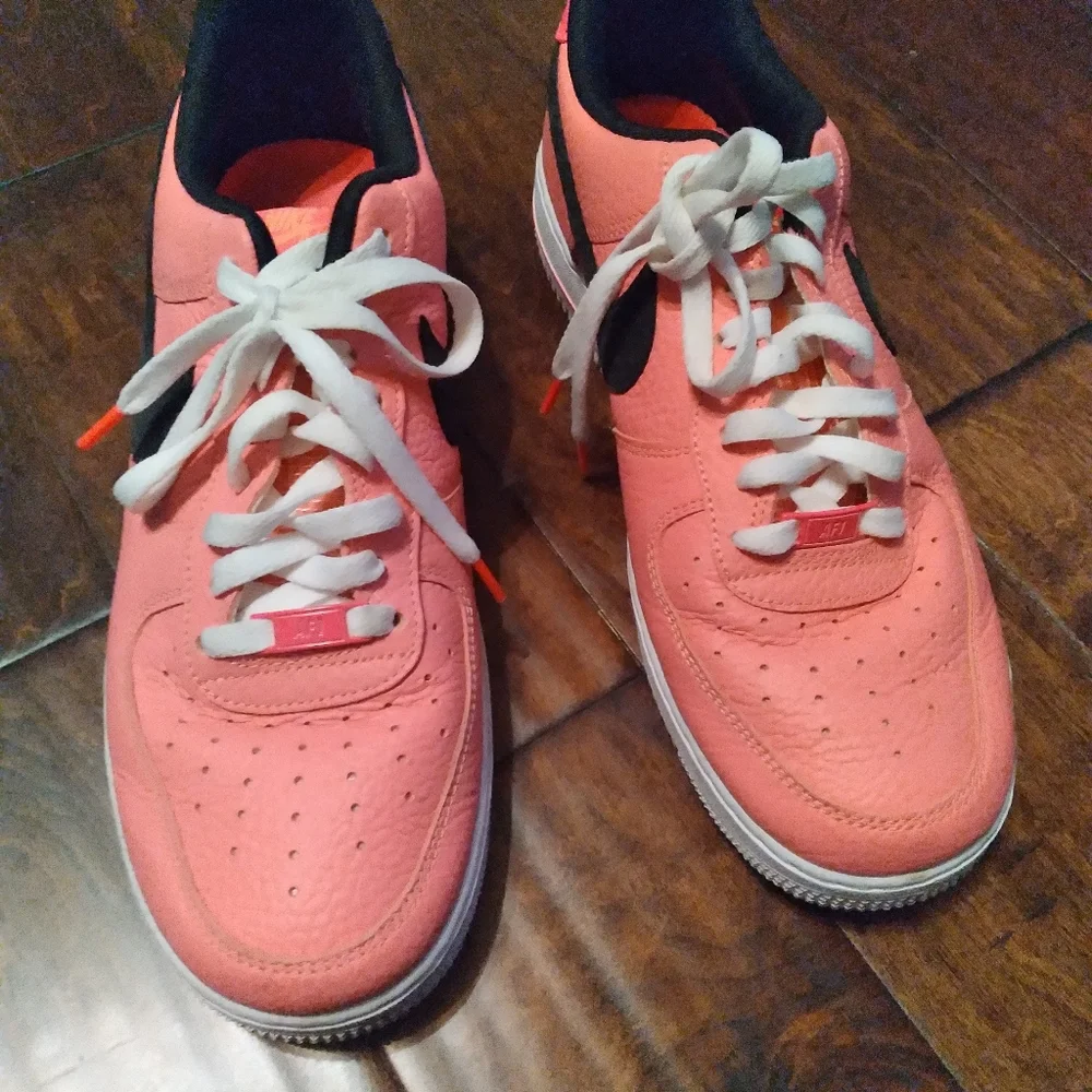 Nike Air‎ Force 1 Low Atomic Pink Black White Sneakers AF1 Low-Top Shoes